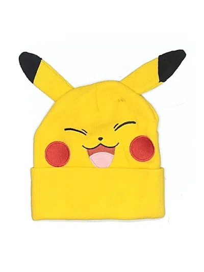 Pre-owned Pokémon Kids' Beanie Hat In Yellow