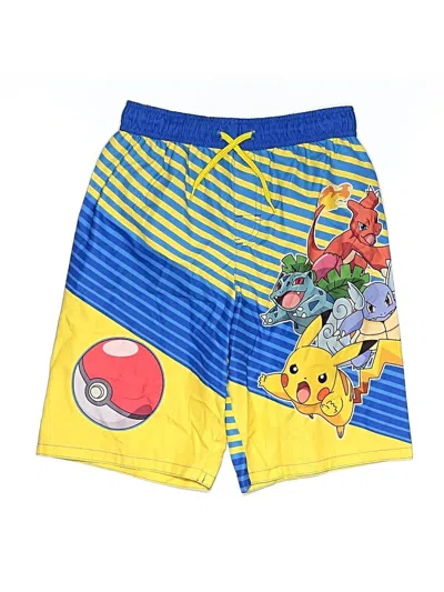 Pre-owned Pokémon Kids' Board Shorts In Yellow