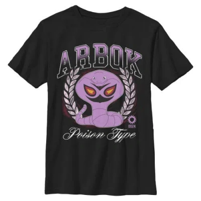 Pokémon Kids' Boy's Pokemon Arbok Poison Type Graphic T-shirt In Black