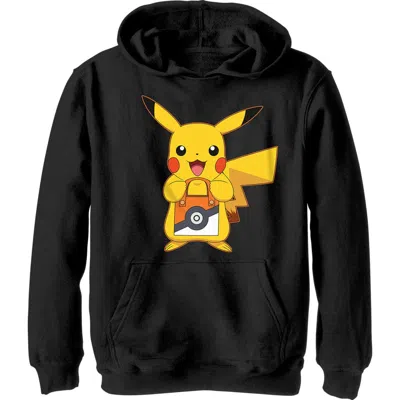 Pokémon Kids' Boy's Pokemon Halloween Trick Or Treat Pikachu  Pull Over Hoodie In Black