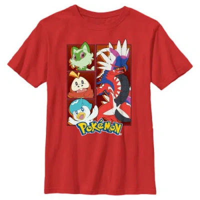 Pokémon Kids' Boy's Pokemon Koraidon Group  Graphic T-shirt In Red