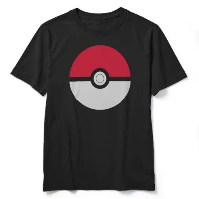 Pokémon Kids' Boy's Pokemon Pokeball Icon  Graphic T-shirt In Black