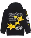Pokémon Boys 5-20 Graffiti Detail Long Sleeves Hoodie In Black
