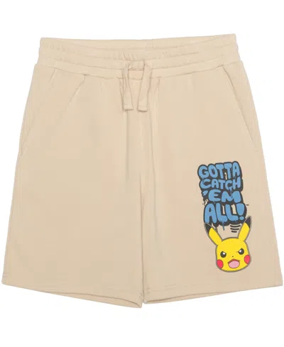 Pokémon Kids' Boys' 5-20 Pikachu Gotta Catch 'em All Pull-on Shorts In Brown