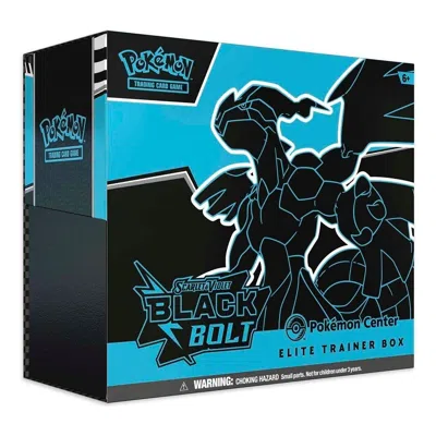 Pokémon Pokemon Card Eng. 2025 Pokemon Sv: Black Bolt Pokemon Center Exclusive Elite Trainer Box In Metallic