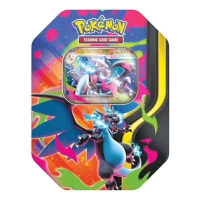 Pokémon Pokemon Card Eng. Mega Charizard Tin 'mega Charizard X' In Burgundy