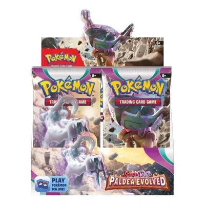 Pokémon Pokemon Card Eng. Scarlet & Violet Paldea Evolved Booster Display Box In Burgundy