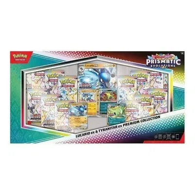 Pokémon Pokemon Card Eng. X Sam's Club 2025 Pokemon Prismatic Evolutions Lucario Ex & Tyranitar Ex Premium C In Gold