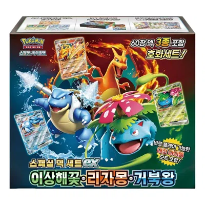 Pokémon Pokemon Card Kr Scarlet & Violet Special Deck Set Ex Venusaur Charizard Blastoise Box In Multi
