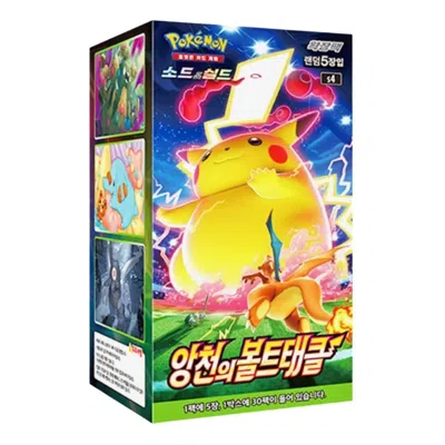 Pokémon Pokemon Card Kr Sword & Shield Expansion Pack Volt Tackle Of The Heavens Box (30 Packs) In Multi