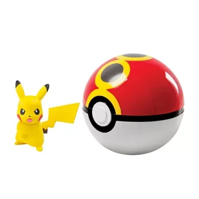 Pokémon Clip & Carry Poke Ball - Pikachu & Repeater Ball Toy Playset In Yellow