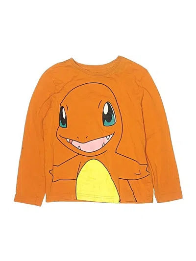 Pre-owned Pokémon Kids' Long Sleeve T-shirt In Orange