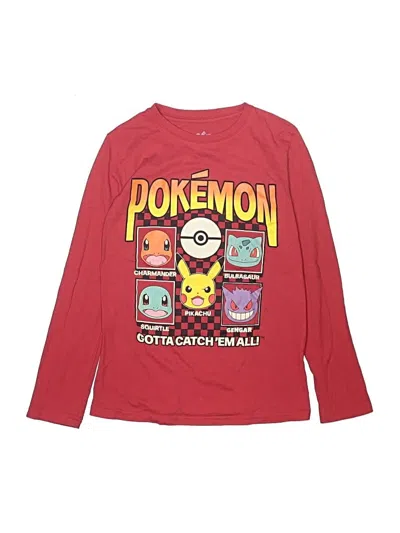 Pre-owned Pokémon Kids' Long Sleeve T-shirt In Red