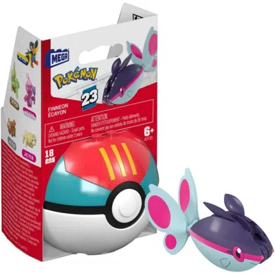 Pokémon Mattel Ddc Mega Construx Poke Ball Finneon Blue In Multi