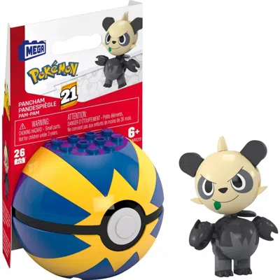 Pokémon Mattel Ddc Mega Construx Poke Ball Pancham Black In Multi