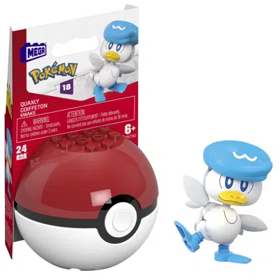 Pokémon Mattel Ddc Mega Construx Poke Ball Quaxly White In Multi