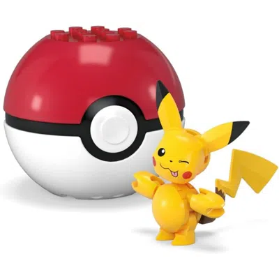 Pokémon Mega Evergreen Pikachu Ball Construction Figure Playset In Multi