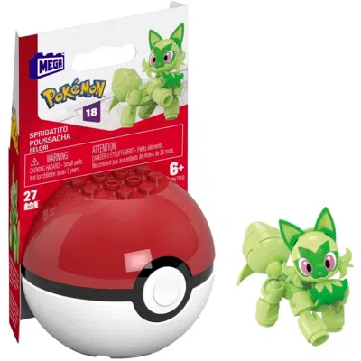 Pokémon Mega Evergreen Sprigatito Ball Construction Toy In Multi