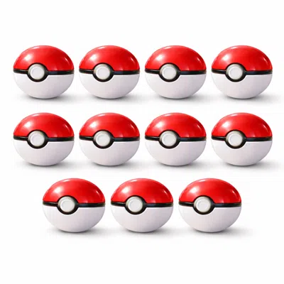 Pokémon Pack Of 10 Pokemon Poke Ball Mystery Random Assortment In Red