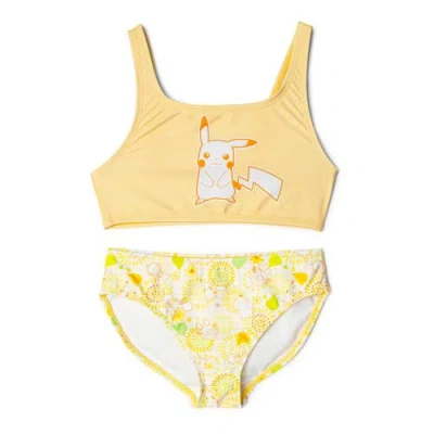 Pokémon Kids' Pokemon Pikachu 2-piece Swimwear Bikini Set Upf 50+ In Multi