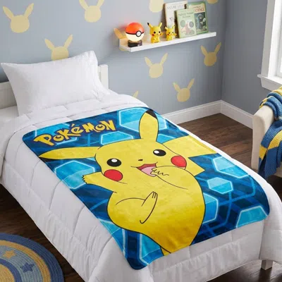 Pokémon Pikachu 45" X 60" Fleece Throw Blanket In Multi