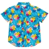Pokémon Pokemon Pikachu Short Sleeve Button Down Shirt In Blue