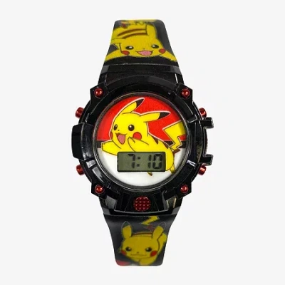 Pokémon Kids' Pokeman Unisex Automatic Black Strap Watch Pok4323jc