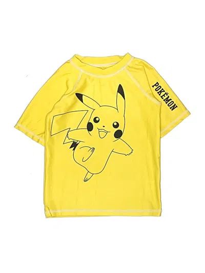 Pre-owned Pokémon Kids' Rash Guard In Yellow