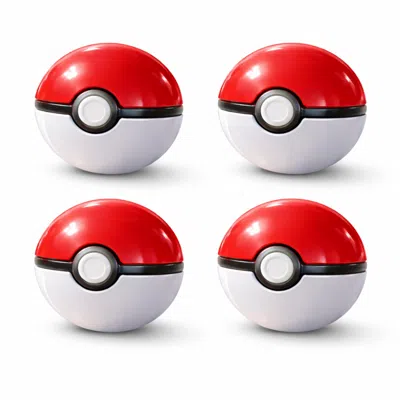 Pokémon Set Of 4 Pokemon Poke Ball Mystery Random Assortment In Red