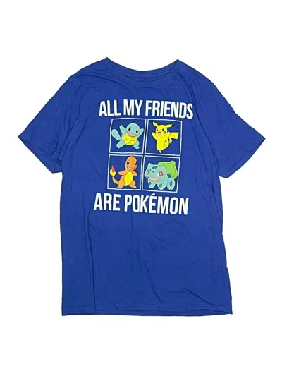 Pre-owned Pokémon Kids' Short Sleeve T-shirt In Blue