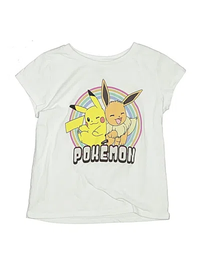 Pre-owned Pokémon Kids' Short Sleeve T-shirt In Ivory