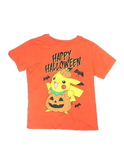 Pre-owned Pokémon Kids' Short Sleeve T-shirt In Orange