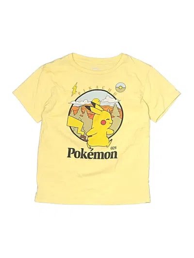 Pre-owned Pokémon Kids' Short Sleeve T-shirt In Yellow