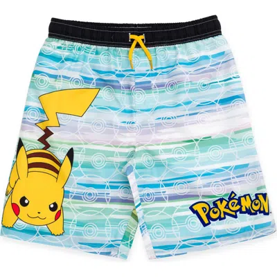 Pokémon Kids' Pokemon Swimwear Bathing Suit Swim Trunks Upf 50+ In Blue