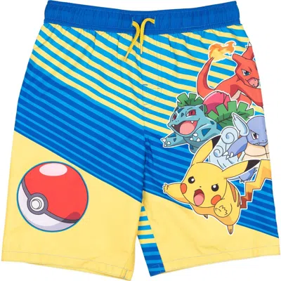 Pokémon Kids' Pokemon Swimwear Bathing Suit Swim Trunks Upf 50+ In Multi