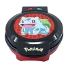 Pokémon Uncanny Brands Pokã©mon Bulbasaur Waffle Maker - Make Bounty Bulbasaur Waffles - Kitchen Appliance In Black