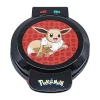 Pokémon Uncanny Brands Pokã©mon Eevee Waffle Maker - Make Bounty Eevee Waffles - Kitchen Appliance In Black