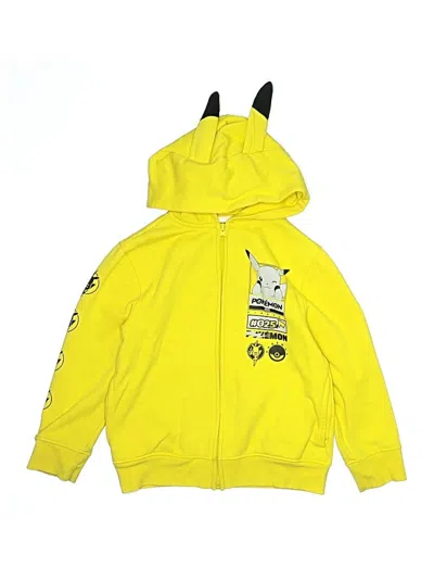 Pre-owned Pokémon Kids' Zip Up Hoodie In Yellow