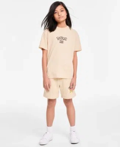POKÉMON LITTLE BIG BOYS PIKA PIKA GRAPHIC T SHIRT PIKACHU FLEECE SHORTS