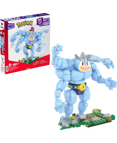 Pokémon Machamp Building Toy Kit 399 Pieces With 1 Poseable Figure For Kids In Blue