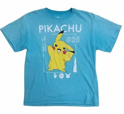 Pre-owned Pokémon Sun Faded Pikachu Pokemon Tees In Blue