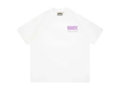 Pre-owned Pokémon X Vandy The Pink Mewtwo T-shirt In White