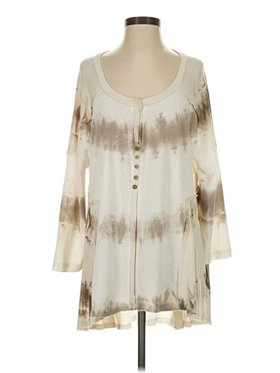 Pre-owned Pol 3/4 Sleeve Blouse In Ivory