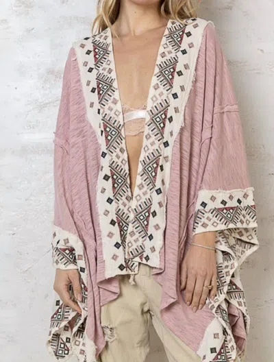 Pol Amelia Kimono In Pink