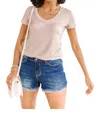 Pol Andy Top In Pink In Beige