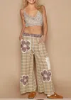 Pol Angela Wide Leg Vintage Pants In Multi In Multi