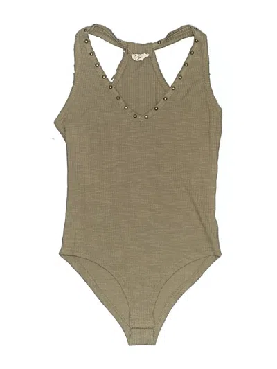 Pre-owned Pol Bodysuit In Tan