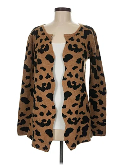 Pre-owned Pol Cardigan Sweater In Brown