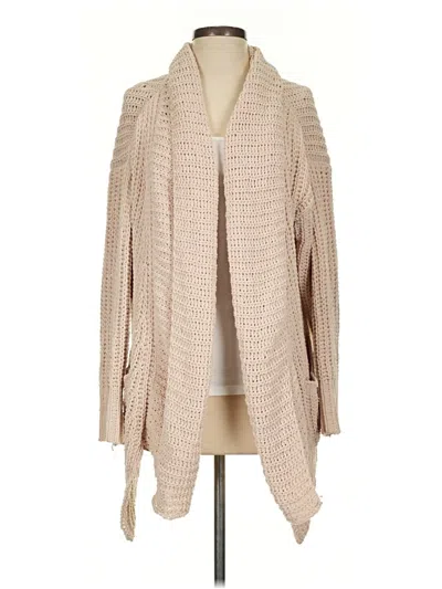 Pre-owned Pol Cardigan Sweater In Brown