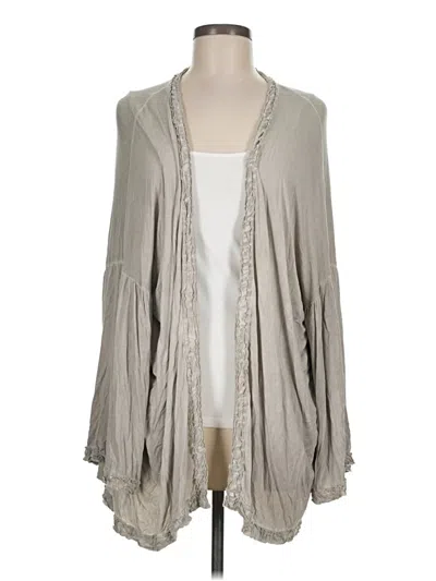 Pre-owned Pol Cardigan Sweater In Gray